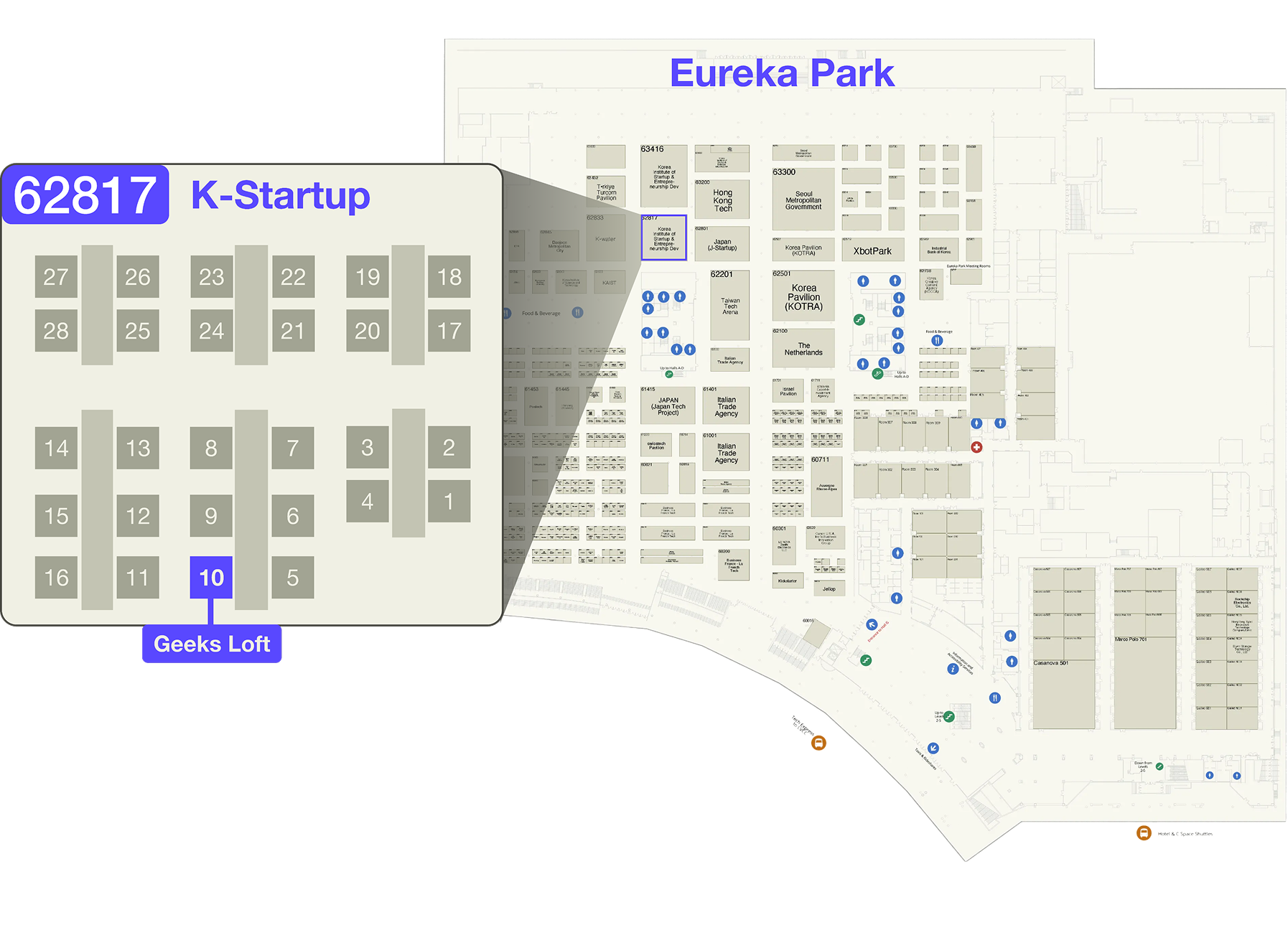 Geeks Loft CES booth